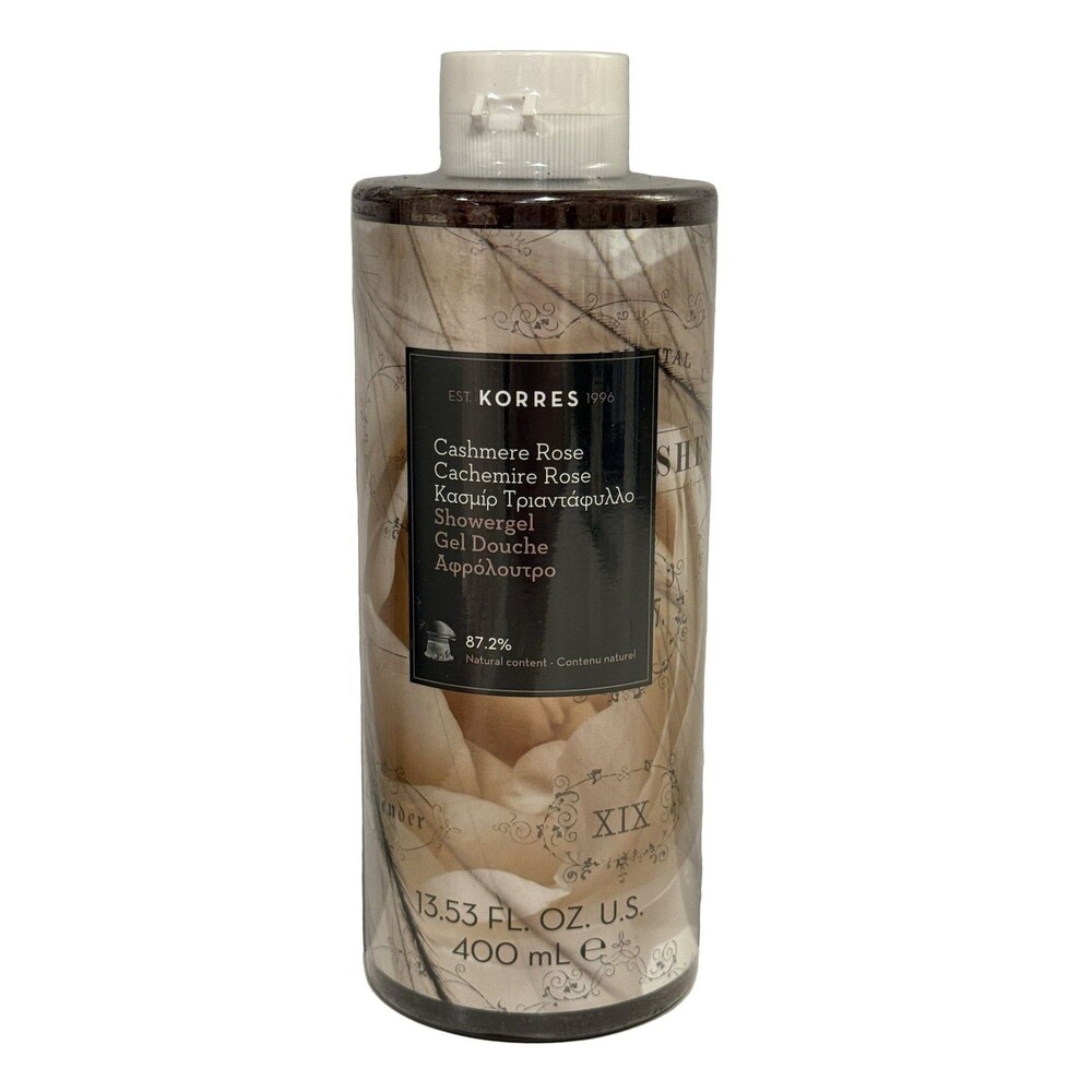Korres Cashmere Rose Showergel 13.53 fl oz Hydrating Paraben-Free Women